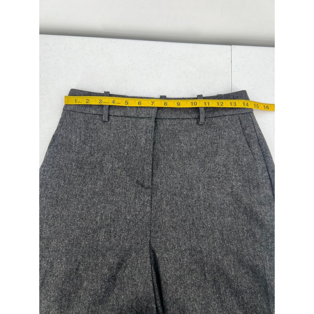 Boden US 6R Dark Charcoal Gray Wool Blend Wide Leg Pants Workwear Trousers - Picture 6 of 11